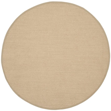 Safavieh Natural Fiber Round Rugs Maize & Linen - 8 x 8 ft. NF141B-8R